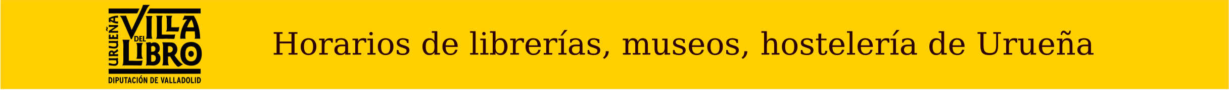 Horarios de librerías, museos y hostelería de Urueña